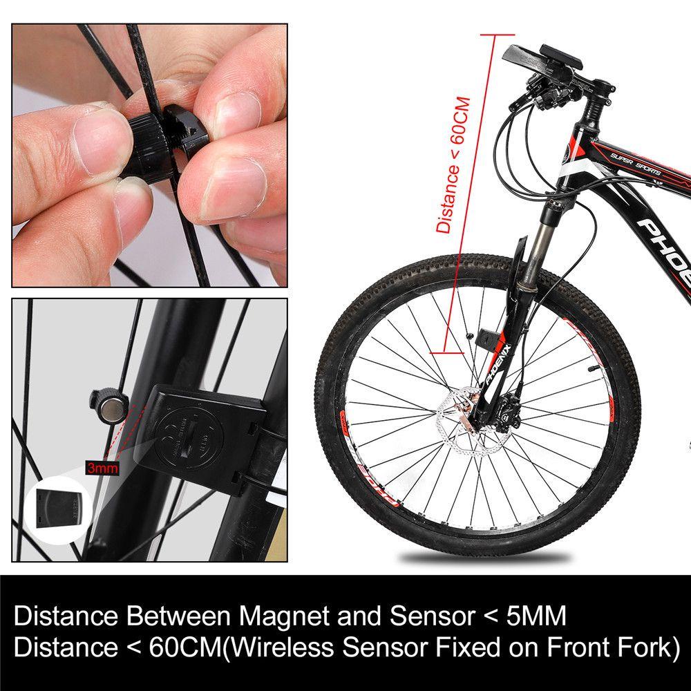 Máy Đo Odometer 5 Ngôn Ngữ Năng Lượng Mặt Trời Màn Hình LCD Kiểu Dáng Thể