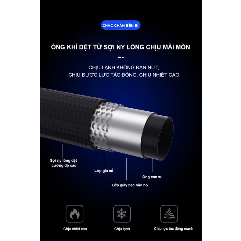 Bơm lốp xe hơi đa năng không dây mini SUITU 12v-120 w nhỏ gọn, pin 6000 mah sạc usb có đồng hồ đo áp suất