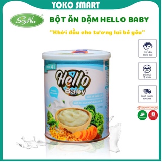 Bột Ăn dặm HELLO BABY 350gr Bổ sung nguồn dinh dưỡng tối ưu cho bé nền móng cho sự phát triển thể chất và trí thông minh
