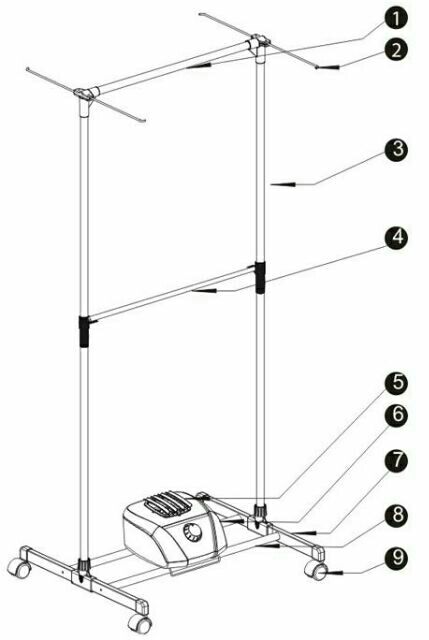 MÁY SẤY QUẦN ÁO KANGAROO( bảo hành chính hãng toàn quốc 12 tháng)