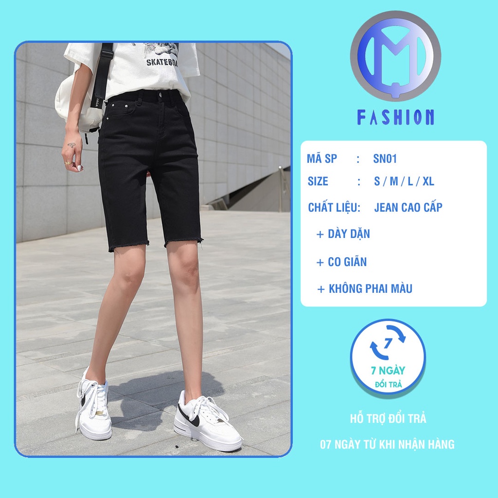 Quần short nữ quần ngố co giãn cao cấp cắt lai cá tính Tulibs M Fashion SN01