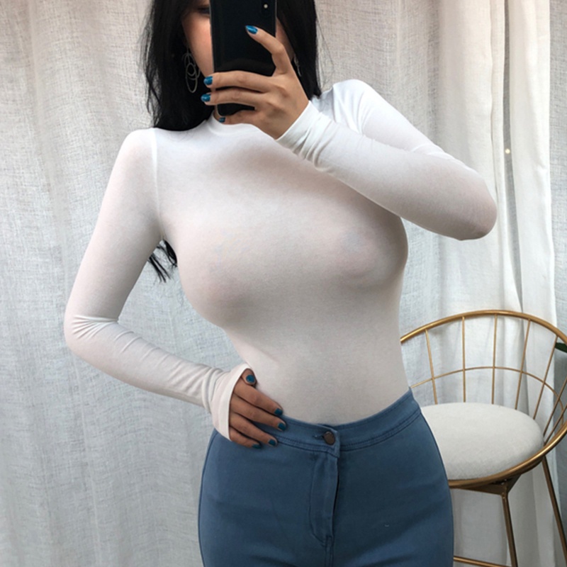 Áo thun nữ tay dài dáng ôm One Size