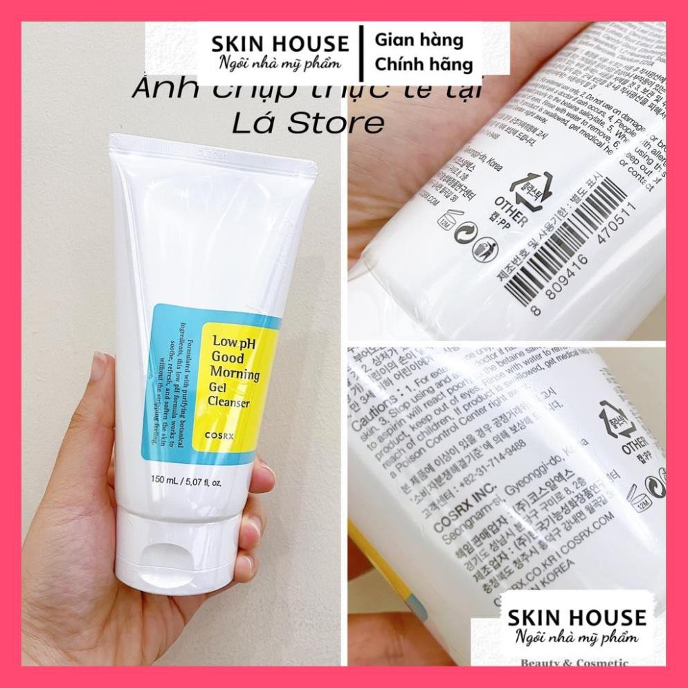 CHÍNH HÃNG + CLIP - Sữa Rửa Mặt Cosrx Low pH Good Morning Gel Cleanser - Sữa Rửa Mặt Dạng Gel | BigBuy360 - bigbuy360.vn