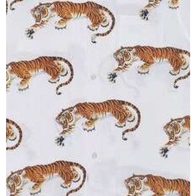 Áo Thun Tay Ngắn In Hình Hổ WACKO MARIA Plus Size Cho Nam Và Nữ