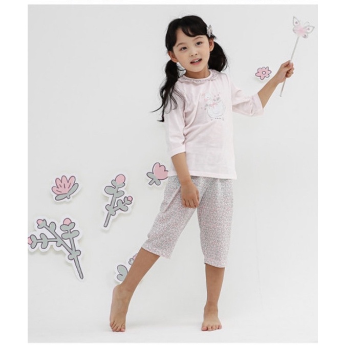 Bộ xuất Hàn Ppippilong hình thiên nga xinh cho bé hàng dư xịn made in VN
