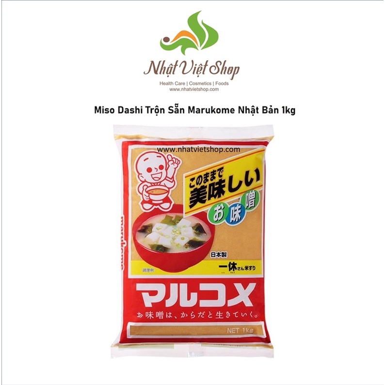 Gia Vị Miso Dashi Trộn Sẵn Marukome Nhật Bản 1kg