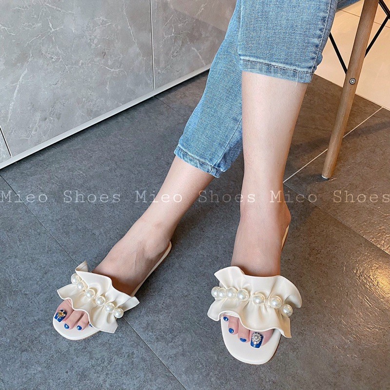 DÉP NGỌC QUAI BÈO LOẠI XỊN NHẤT Q C MIEO SHOES ( D598 D613 )