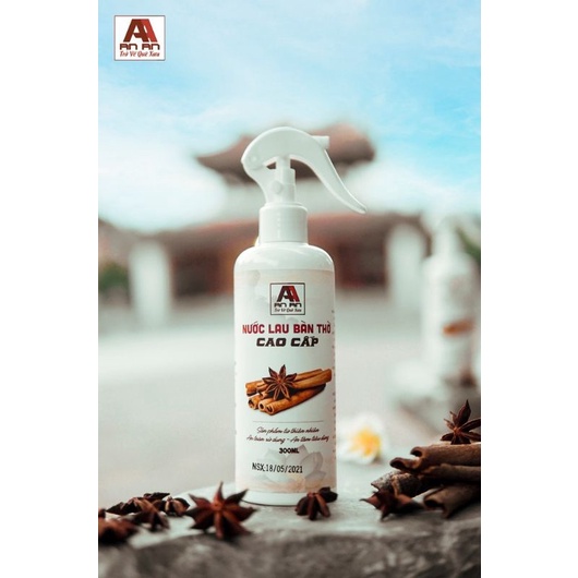 Nước lau bàn thờ tinh chất vỏ quế và các loại thảo mộc An An