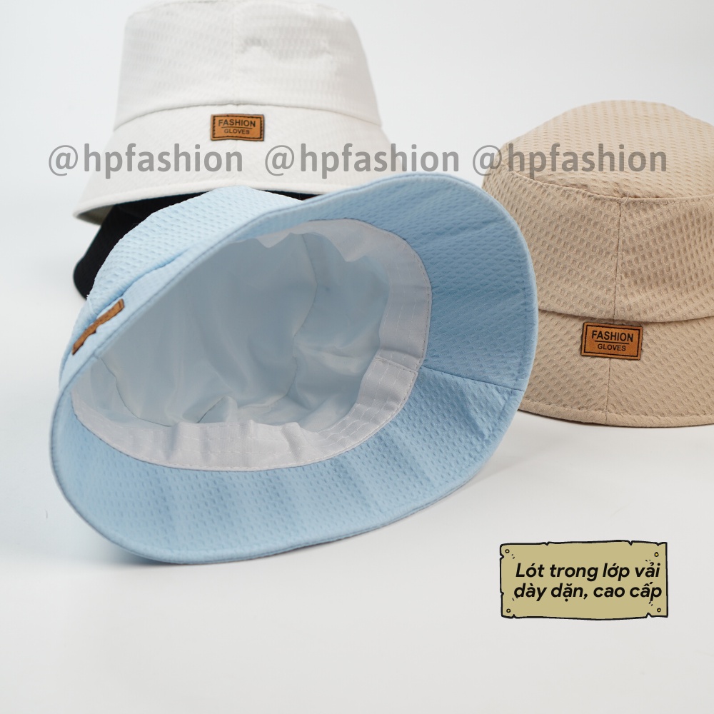 Mũ bucket vành cụp ❤️ Nón tai bèo vành rộng FASHION GLOVES chất kaki xốp cao cấp form unisex nam nữ N86 - Happy Style