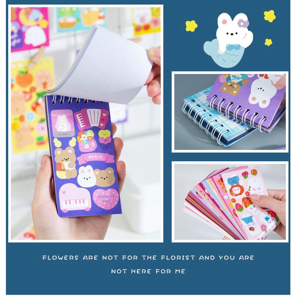 Set 50 Tấm Sticker Hoạt Hình Xinh Xắn Dùng Để Trang Trí