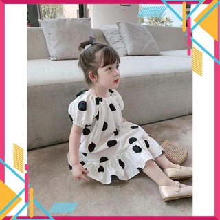 Váy chấm bi đuôi cá cho bé (ảnh thật)