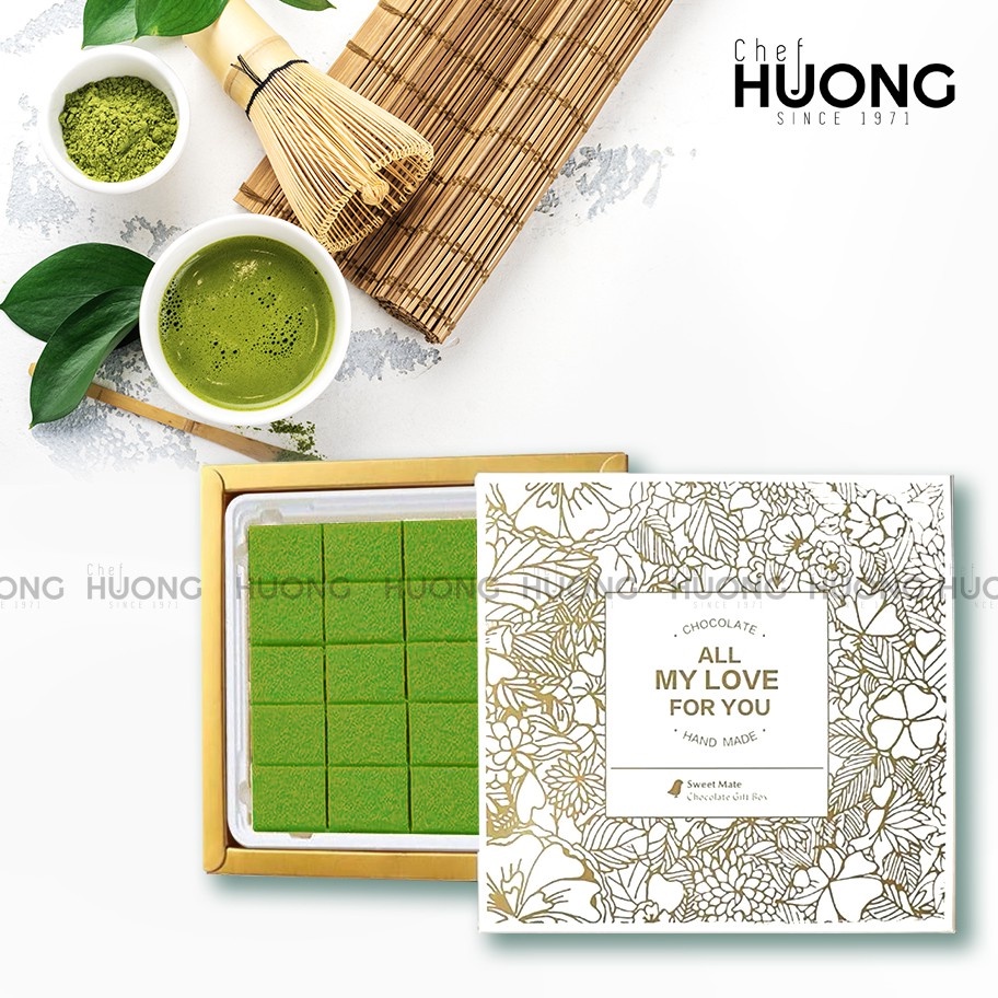 [CHẢY HOÀN TIỀN] Nama Chocolate Matcha - Sô cô la vị trà xanh Nhật Bản - Socola Chef Huong