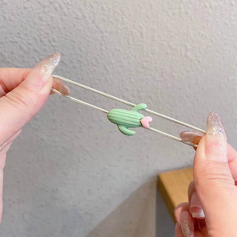 Set 10 Dây Buộc Tóc Cho Bé Gái Nhiều Hình Siêu Dễ Thương