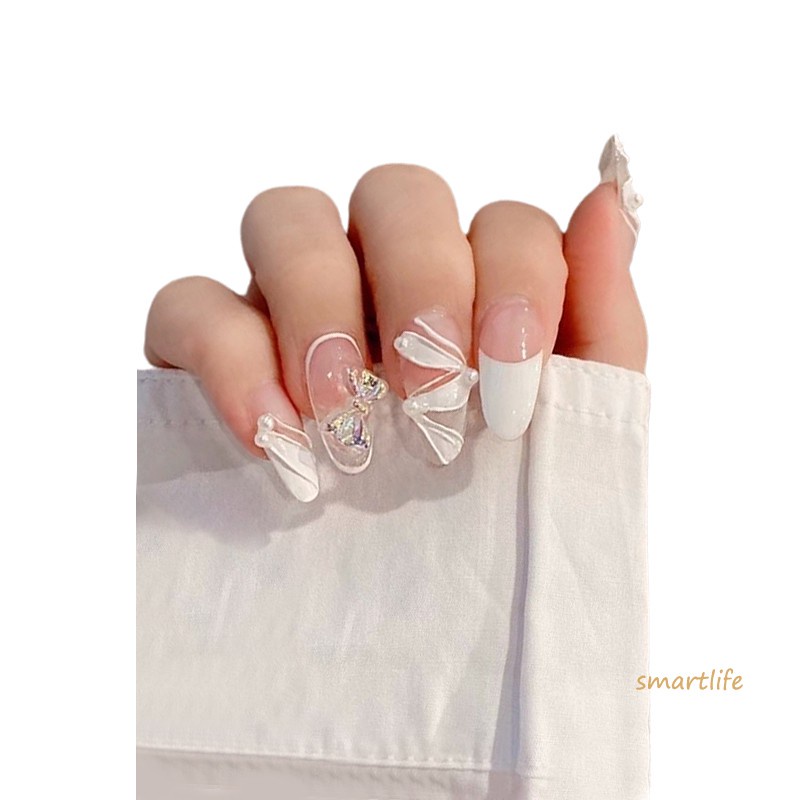 [Hàng mới về] Hộp 24 móng tay giả thời trang xinh xắn cho nữ