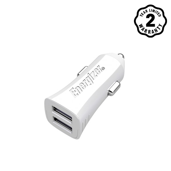 Sạc Ô tô Energizer UL 3.4A 2 cổng USB (White)