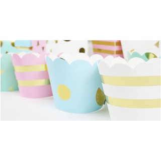 Quấn bánh cupcake ép kim sinh nhật (6 cái)