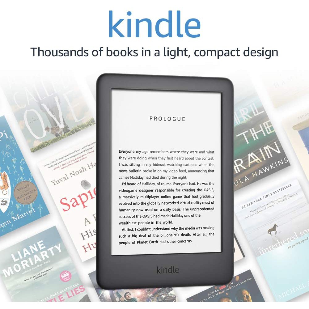 [Tặng Cover] Máy đọc sách Kindle Basic 2019 - All-new-kindle 2019 - có đèn nền, bản 8GB - chính hãng, mới 100% | WebRaoVat - webraovat.net.vn