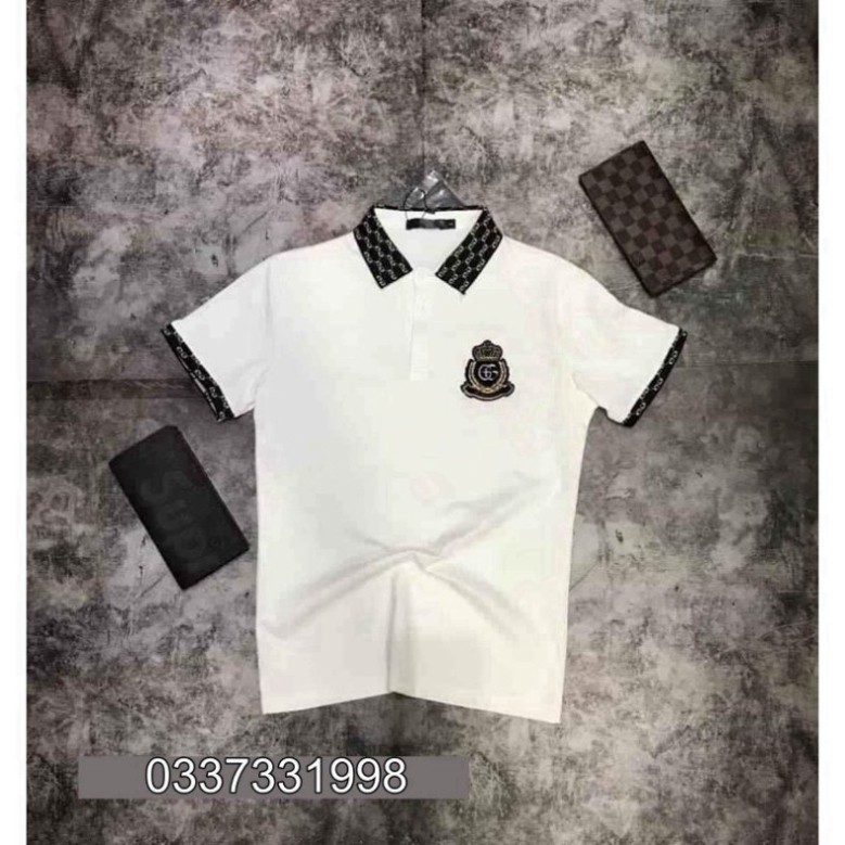 [ẢNH THẬT] Áo Thun Nam Có Cổ, Áo Polo Nam Phối Kẻ Ô Vương Miện GC BB10 | BigBuy360 - bigbuy360.vn