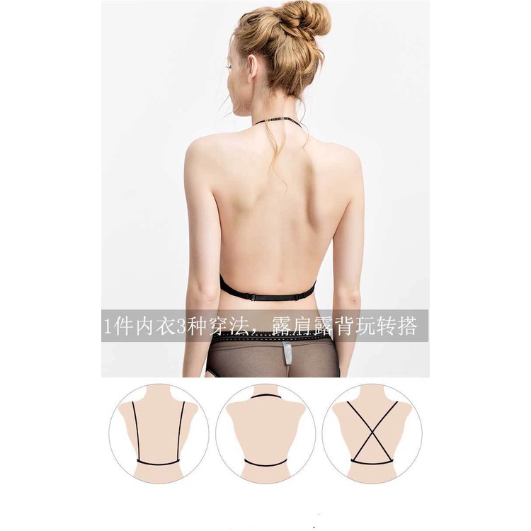 Áo ngực gài sâu dành cho đồ hở lưng,mặc được 3 kiểu size SML, Hàng sẵn,có mút