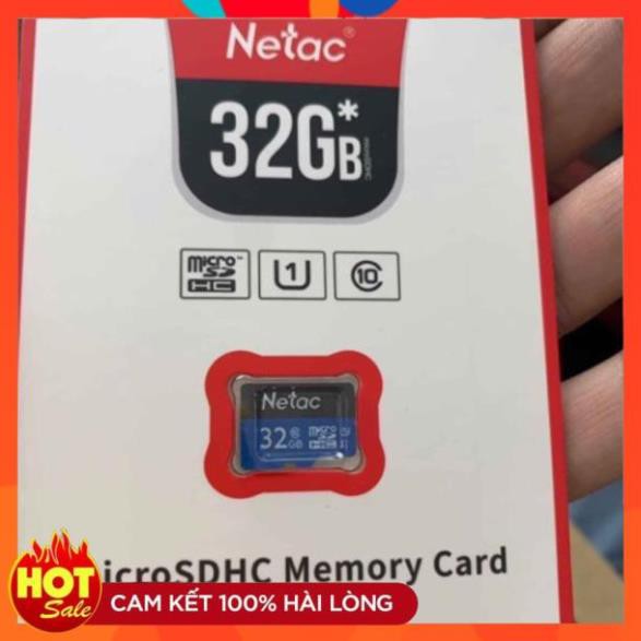 [Chính Hãng] Thẻ nhớ Netac 32Gb chính hãng cho điện thoại di động, máy ảnh, máy nghe nhạc, máy ghi dữ liệu xe...
