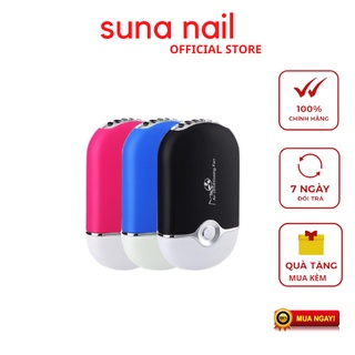 Quạt sấy mi nhanh khô có gương. quạt làm mát giúp sấy, thổi nhanh khô keo nối mi - mini fan