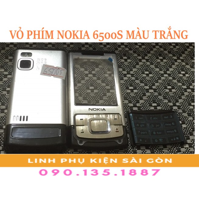 VỎ NOKIA 6500S MÀU TRẮNG