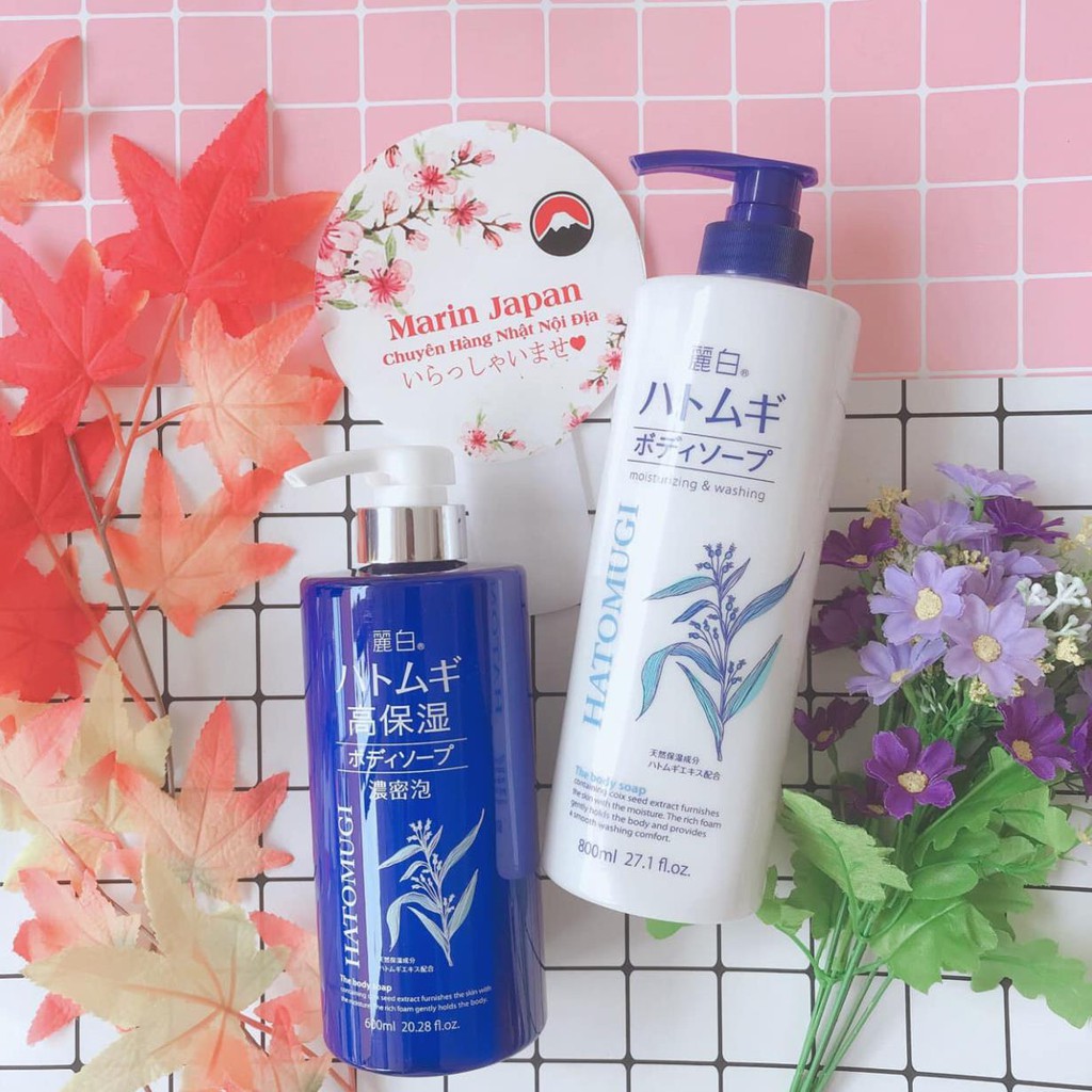 Sữa tắm ý dĩ Hatomugi Moisturizing Washing chuẩn Nhật Bản
