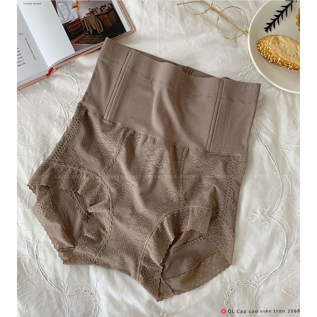 Quần lót cạp cao Nâng mông  Cotton mềm mại, không hằn, Gel bụng chống cuộn - Luliqueen 2068