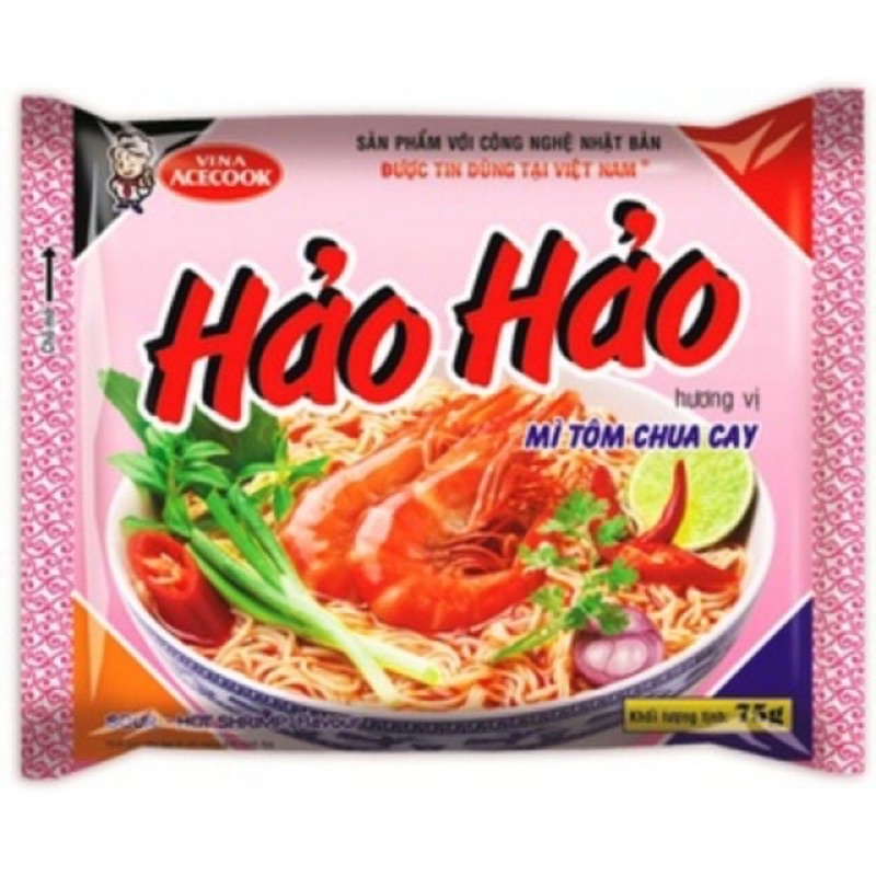 Mì hảo hảo tôm chua cay