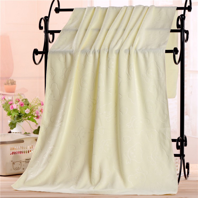 Khăn Tắm Thấm Hút Tốt 70x140cm Họa Tiết Gấu Hoạt Hình