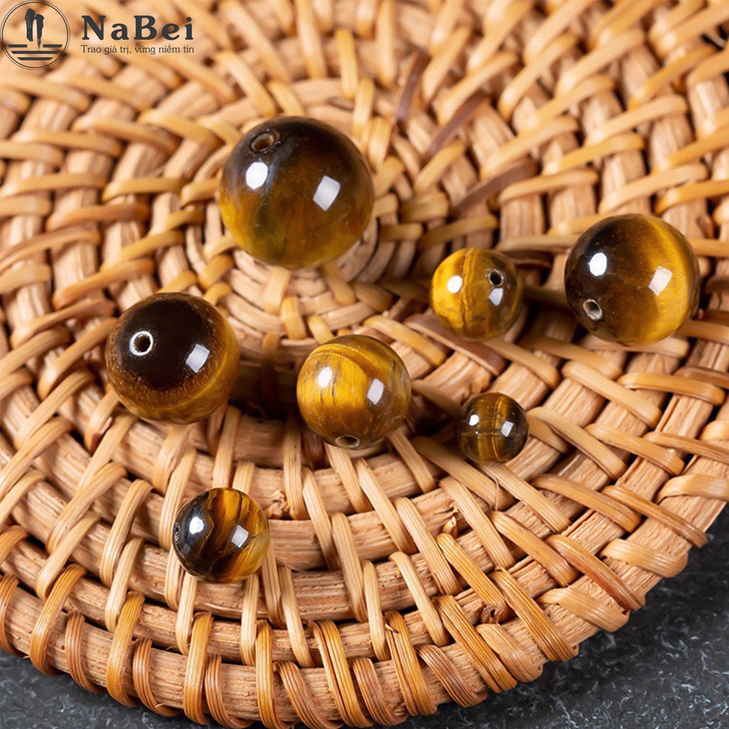 Charm Đá Mắt Hổ Tự Nhiên Mix Vòng Tay Cho Nam Nữ NB107 - Phong Thuỷ NaBei Store