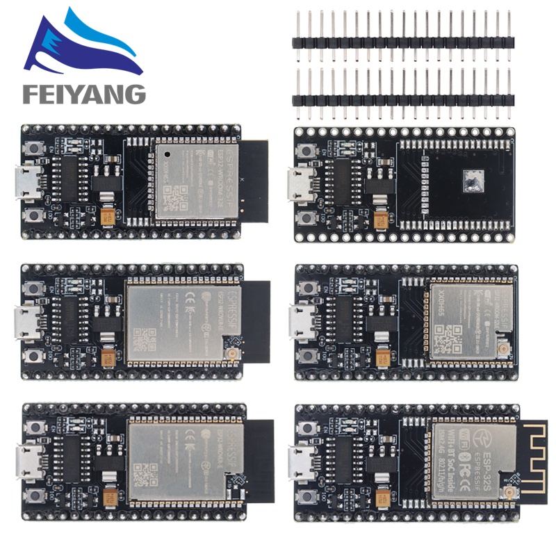 Bảng Mạch Phát Triển ESP32 / ESP-32S NodeMCU-32S CH340 MICRO USB WiFi + Bluetooth Siêu Mỏng Lõi Kép ESP32-WROOM