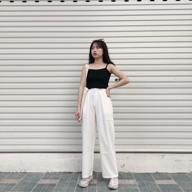Sét quần suông áo hai dây