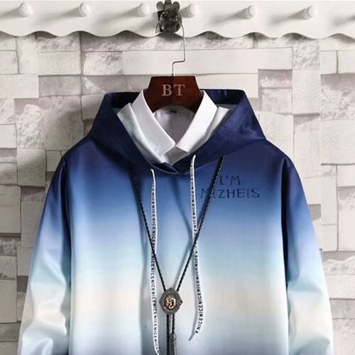 Áo hoodie màu sắc Gradient tay dài cá tính | BigBuy360 - bigbuy360.vn