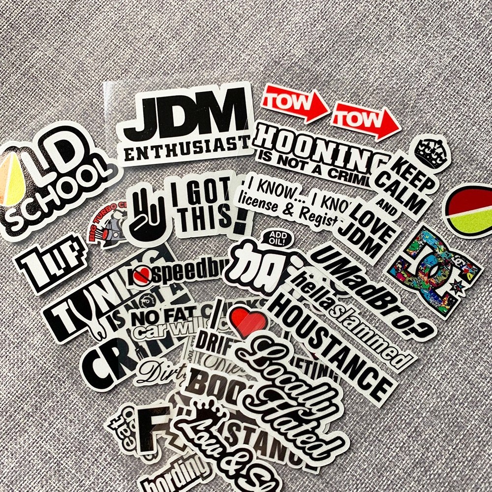 Sticker Logo Phản Quang Chống Thấm Nước Trang Trí Xe Máy