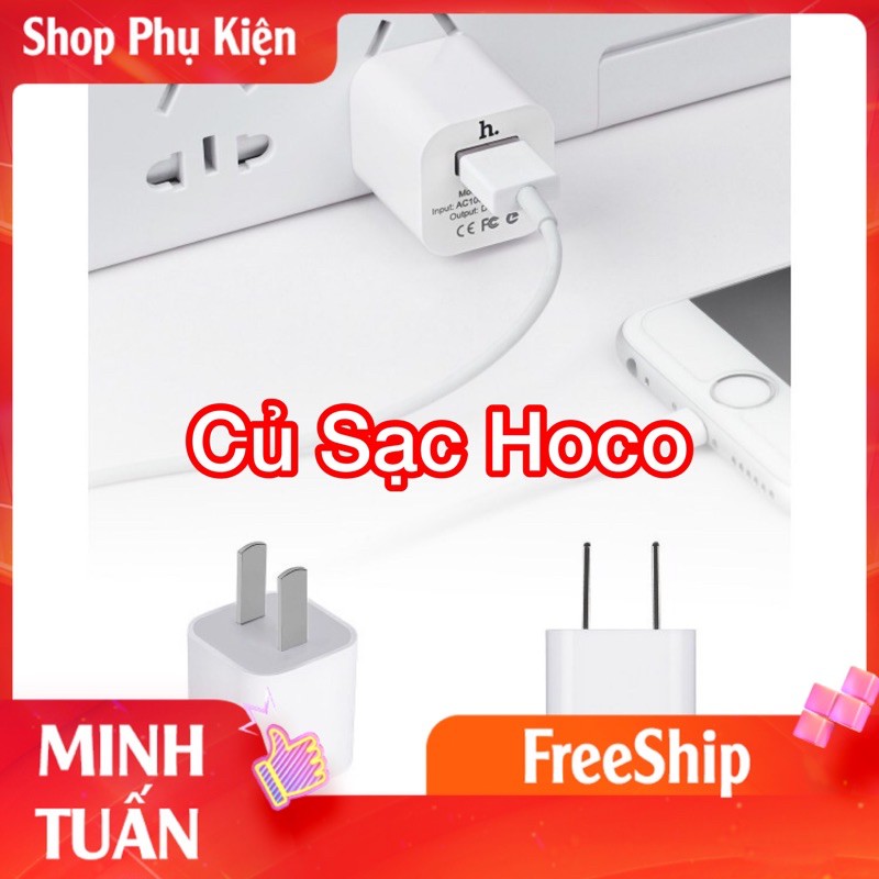 ⚡Nowship⚡ Củ sạc Hoco IPhone Chính Hãng Hoco Bh 6t ❣️