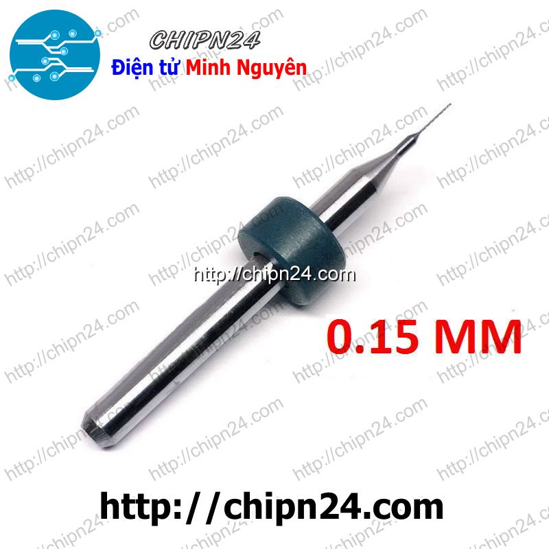 [2 CÂY] Mũi khoan mạch in CNC 0.15mm