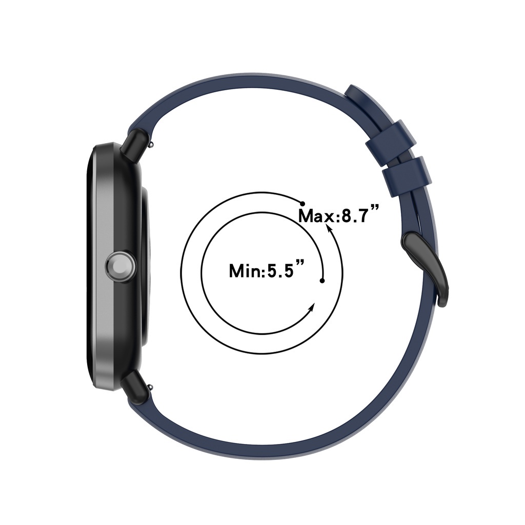 Dây Đeo Silicon 20mm Cho Đồng Hồ Thông Minh Huami Amazfit Gts 2/2e/Gts 2 Mini/Amazfit Bip 1s/Gts 2/Bip Lite/Gtr 42mm