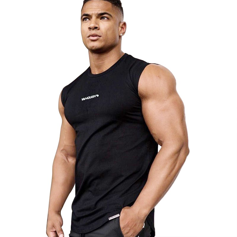 Áo Ba Lỗ Thể Thao Chất Liệu Cotton Co Giãn Cho Nam