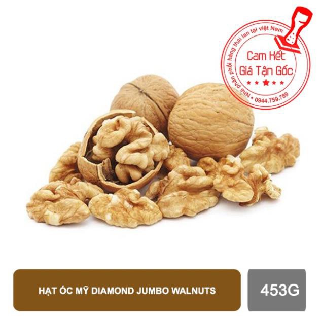 Hạt óc Chó mỹ Diamond Jumbo Walnuts 453g {Date 06/2020 - Luôn cập nhật DATE mới} (T.MART)