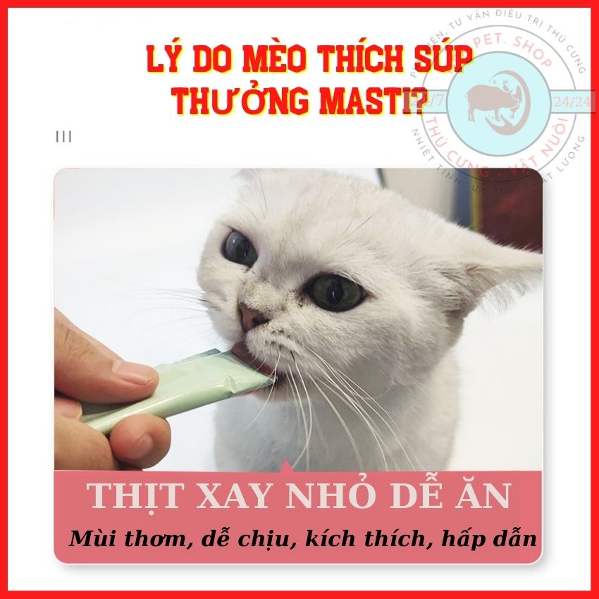 [RẺ BẤT NGỜ] Súp Thưởng Cho Mèo, Đồ ăn Cho Mèo Shizuka Thanh 15gr - Dinh Dưỡng, Tiện Lợi, An Toàn Cho Thú Cưng