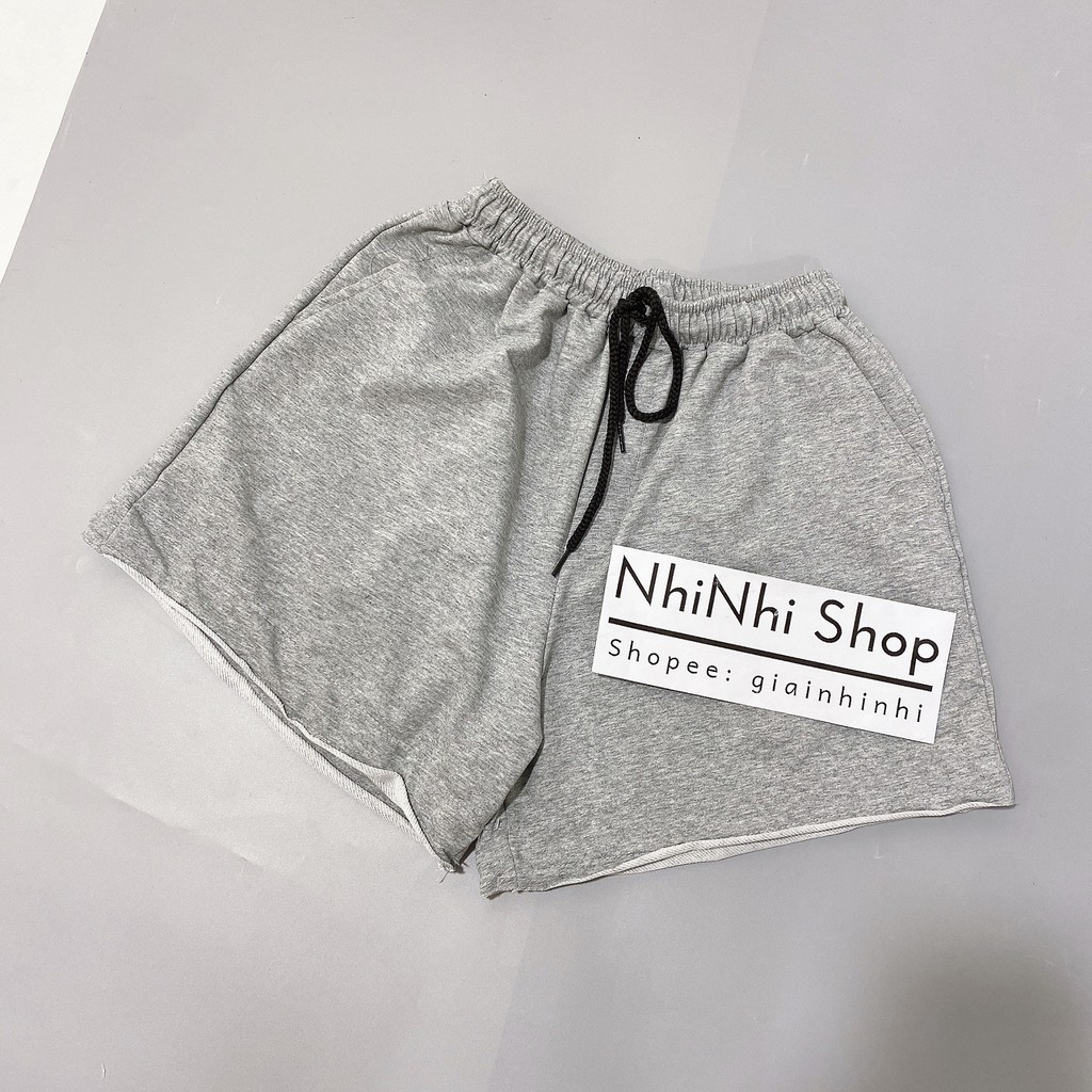 Quần short nữ cạp chun vải cotton, Quần đùi nữ dáng thể thao QS5532 - NhiNhi Shop