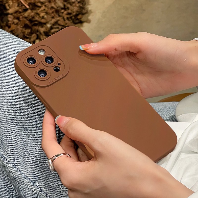 Luxury Dual Camera Lens Protector Phone Case iPhone 13 12 11 Pro Max X Xs XR 8 7 Plus Slim Fit Rubber Bumper Soft TPU Back Cover | BigBuy360 - bigbuy360.vn