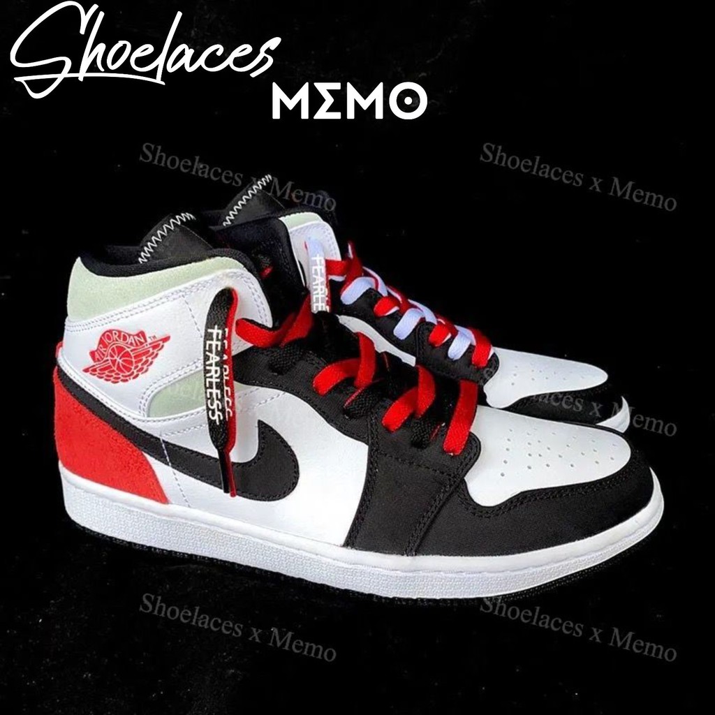 Dây Giày Jordan OFF-WHITE  “Fearless” Custom Phong Cách Air Jordan 1 High OG Phản Quang 3M 160cm