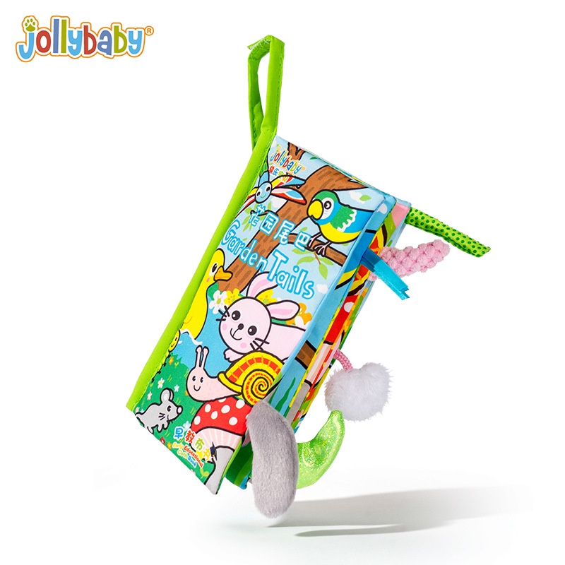 Sách vải JOLLYBABY mềm mại hình hoạt hình cho bé sơ sinh
