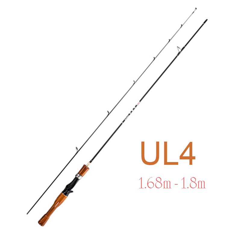 Cần câu lure ul ultralight siêu dẻo máy ngang 3 mẫu lựa chọn độ dài 1m68 và 1m8 chuyên câu suối