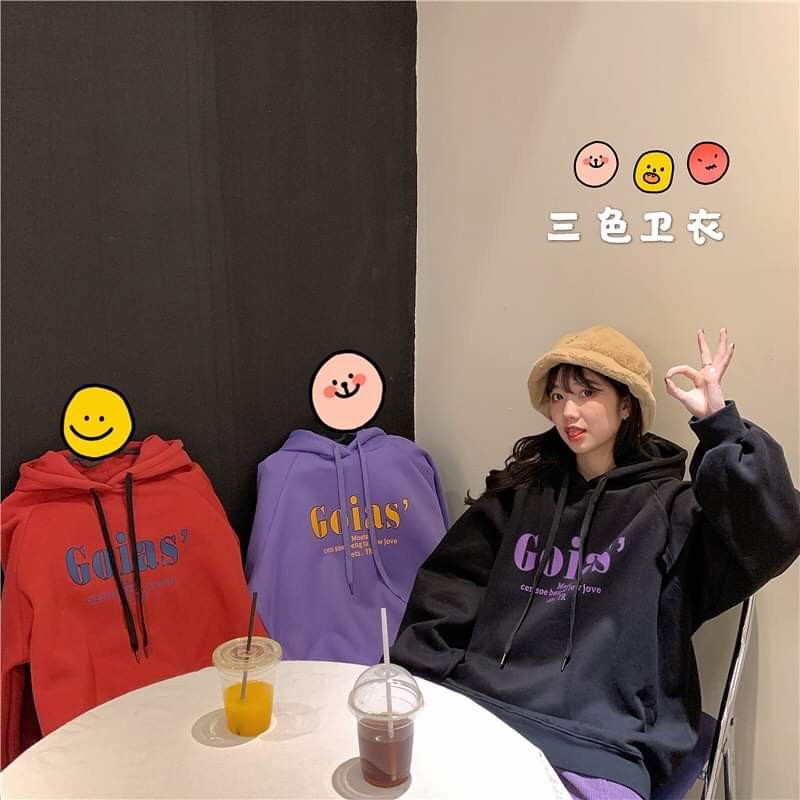 Áo Hoodie Nỉ Bông In GOIAS Unisex