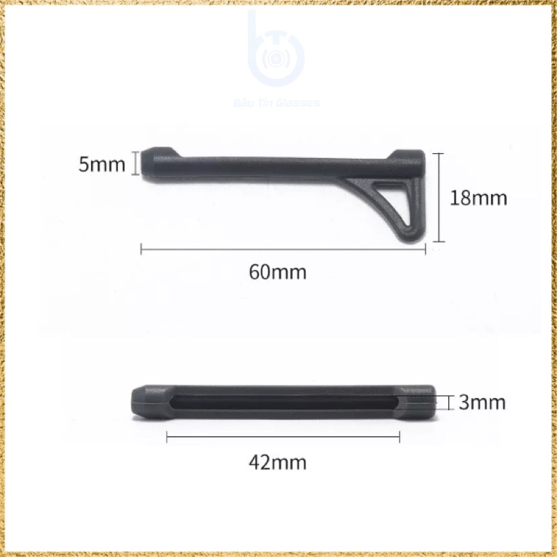 Miếng đệm cài tai loại toàn dài giúp êm tai khi mang mắt kính