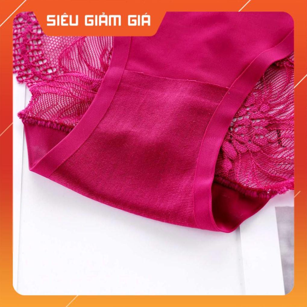 Quần Lót Đúc Su Phối Ren Gợi Cảm Sexy Hàng Đẹp Freesize Co Dãn Thoải Mái 8423