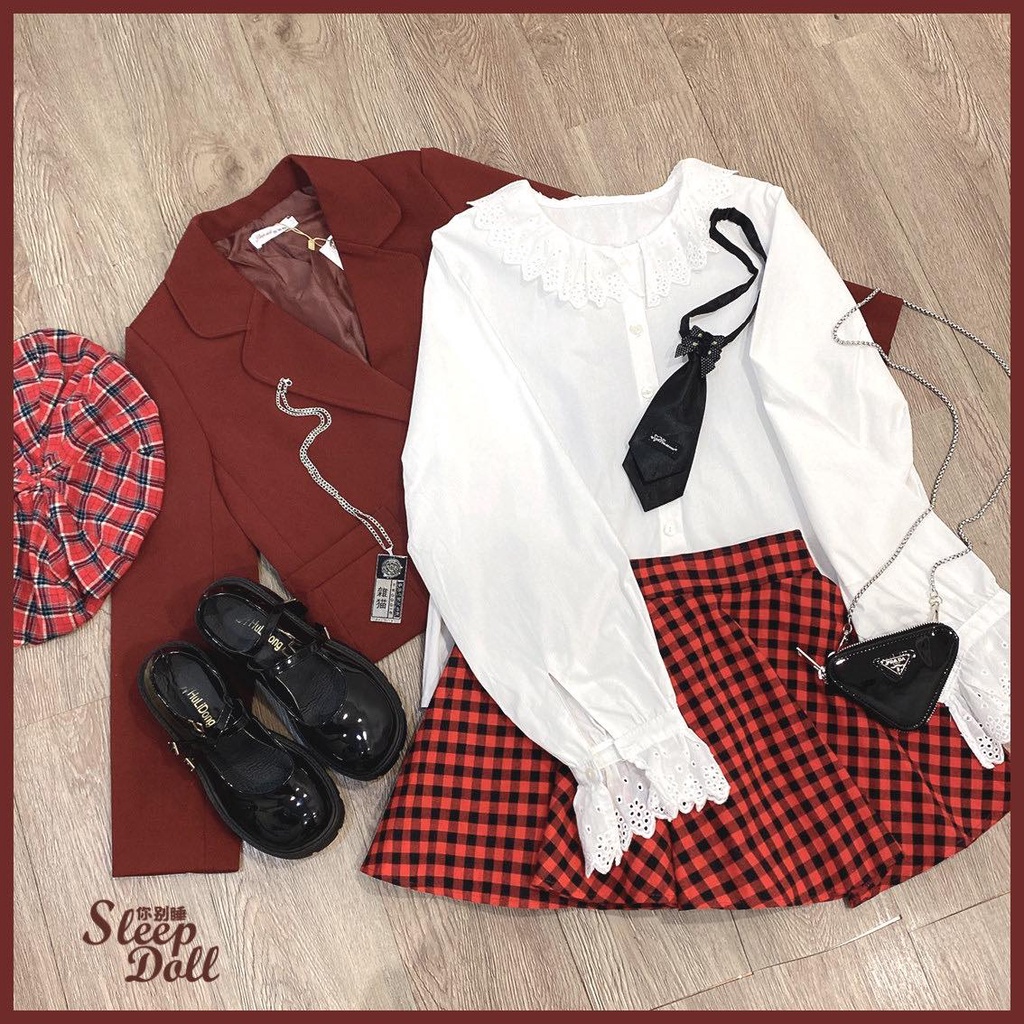 Áo Blazer Brand Sleep Doll - màu Đỏ #SLEEPDOLL